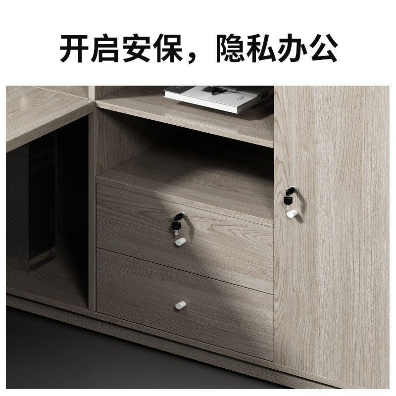 Saint li office desk and chair combination staff slot casual financial screen computer desk partition card slot