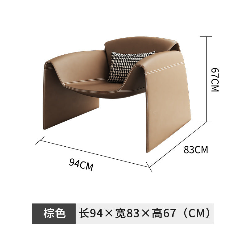 Balcony italian chair reception casual single sofa living room special-shaped creative m-shaped crab chair tiger chair
