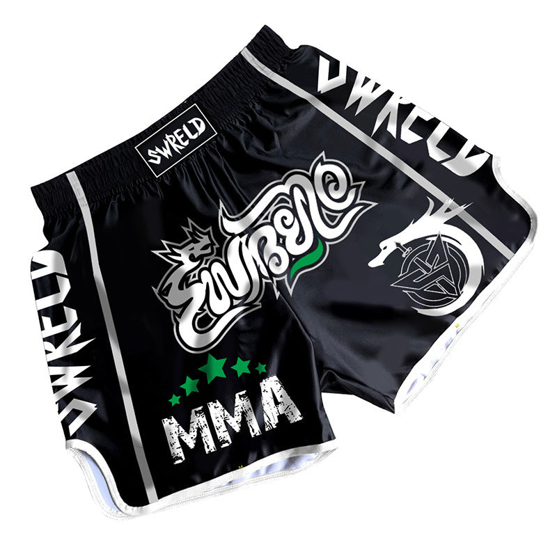 MMA Boxing Training Anti-Wear Fighting Pants UFC Mixed Fighting Muay Thai Shorts Running Fitness Cycling Fighting