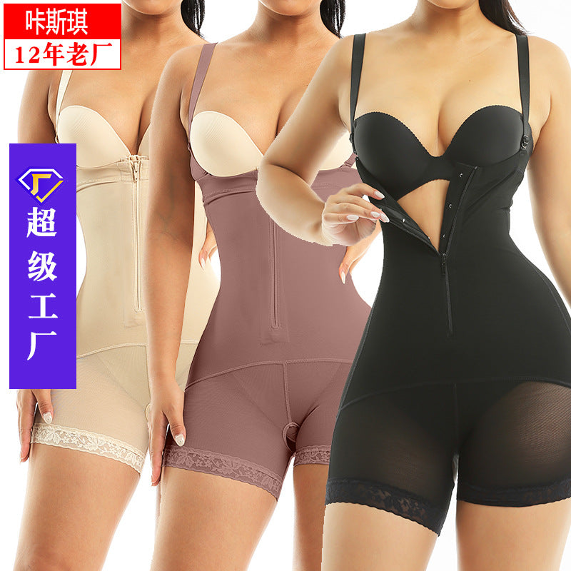 European and american plus size mesh breathable shapewear bodysuit - tummy control, butt lift, slimming, leg shaping, waist cinching, and body sculpting for women
