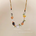 Summer forest atmosphere floral necklace for women 2026 new style accessible luxuryniche style holiday style exquisite clavicle chain accessories