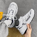 Winter men's shoes 2024 new breathable mesh student sports casual running anti-odor youth dad shoes trendy sneakers