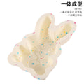 New in stock silicone cake mold easter dinosaur egg rabbit cake pan macaron color baking mold