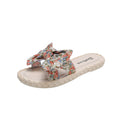 Women's summer slippers - new 2024 collection: versatile, fairy-tale style, sweet bow detail, flat sandals for beach & poolside