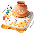 Electric pottery machine kids soft clay primary school students special tool suit ceramic handmade diy production toys