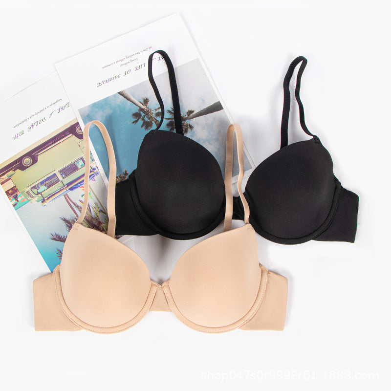 foreign trade intimates source french seamless intimates women's small breasts show big soft steel ring gathered plump expansion bra