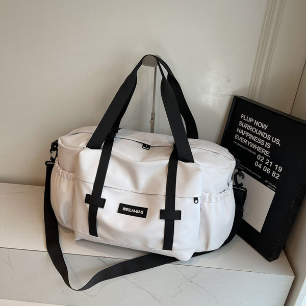 Fitness bag Women's outdoor sports Swimming training bag Simple casual large-capacity travel bag Dry and wet separation labor bag