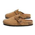 2026 new women's fall/winter fashion platform birkenstock-style casual half-slippers, stylish, versatile, durable, closed-toe slippers - wholesale