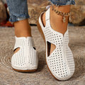 Exportfashionplus sizesummernew arrivalcasualcut outvelcro strap wedge heel fish mouth sewing toe cap sandals