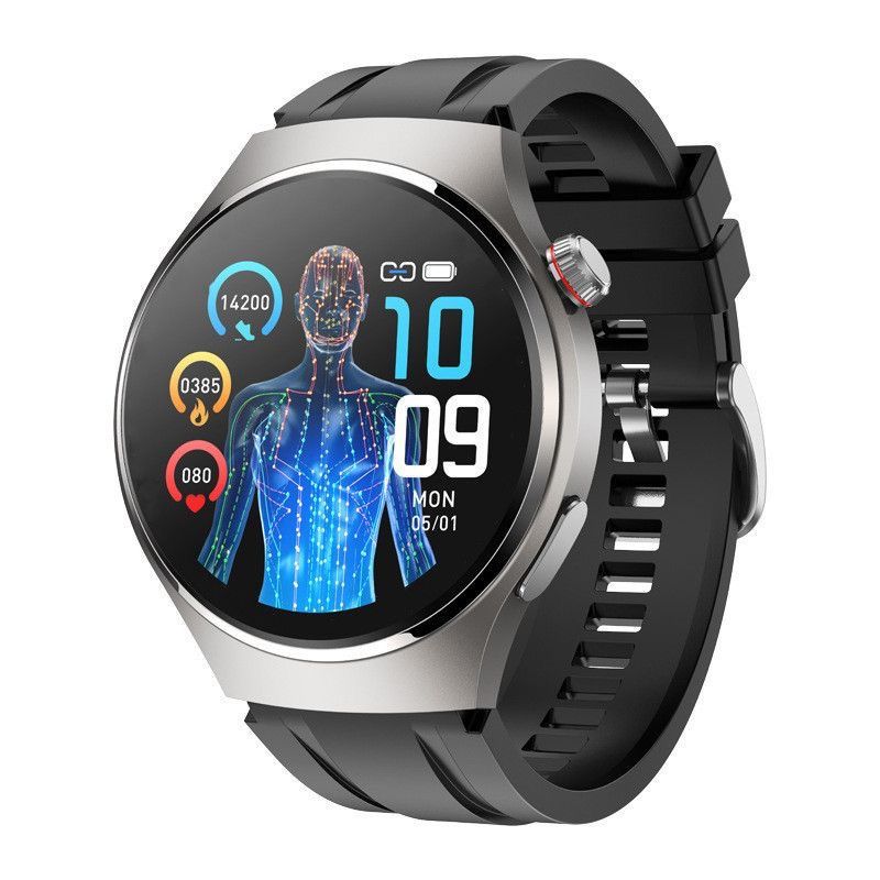 2025 precision non-invasive blood glucose monitoring smartwatch: measures blood uric acid, lipids, blood pressure, heart rate, and body temperature. features nfc payment and smart calling