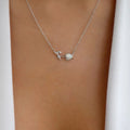 Wholesale diamond-encrusted choker necklace - european & american cross-border jewelry, minimalist versatile alloy flower pendant necklace for women, sweater chain