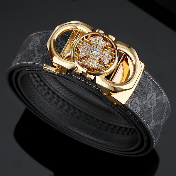Emperor Paul Belt Men's Leather Premium New Belt Men's Automatic Buckle Fashion Belt Belt Men's Trendy