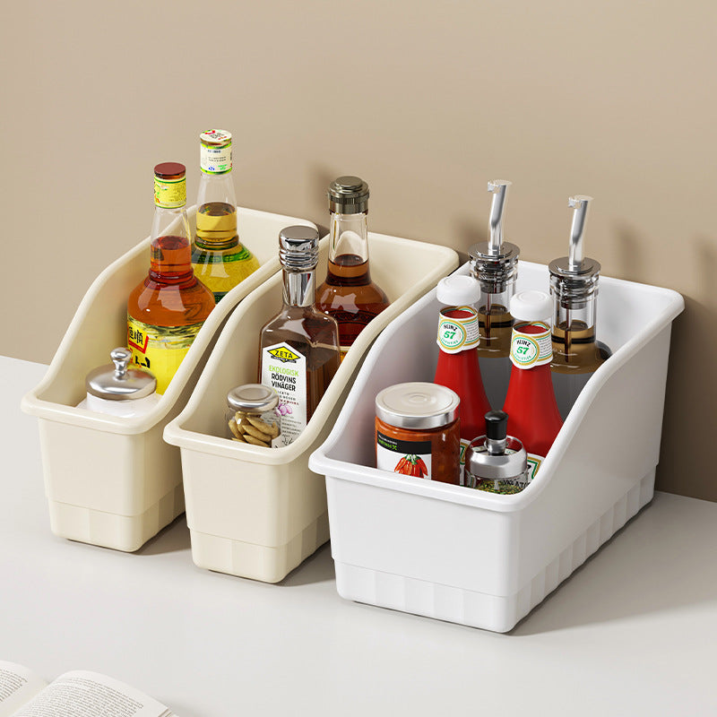 Cabinet storage box with pulley gap sundries kitchen finishing box household large capacity multi-functional cabinet storage box