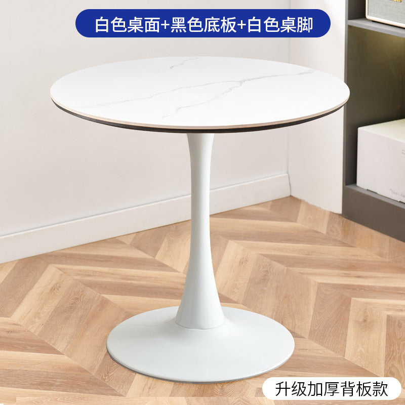 Round coffee table living room home tulip casual reception negotiation small round table casual balcony small tea table and chair combination