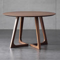 Solid wood round dining table - minimalist casual dining set, perfect for cafes, hotels, reception areas, and balconies