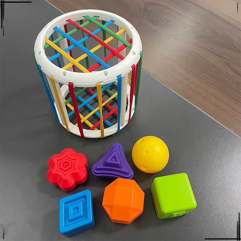 Rainbow Sessele toy shape color cognition hand fine movement training infant early education toy puzzle