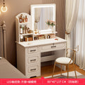 Four-drawer square mirror warm white with light 80cm + butterfly chair