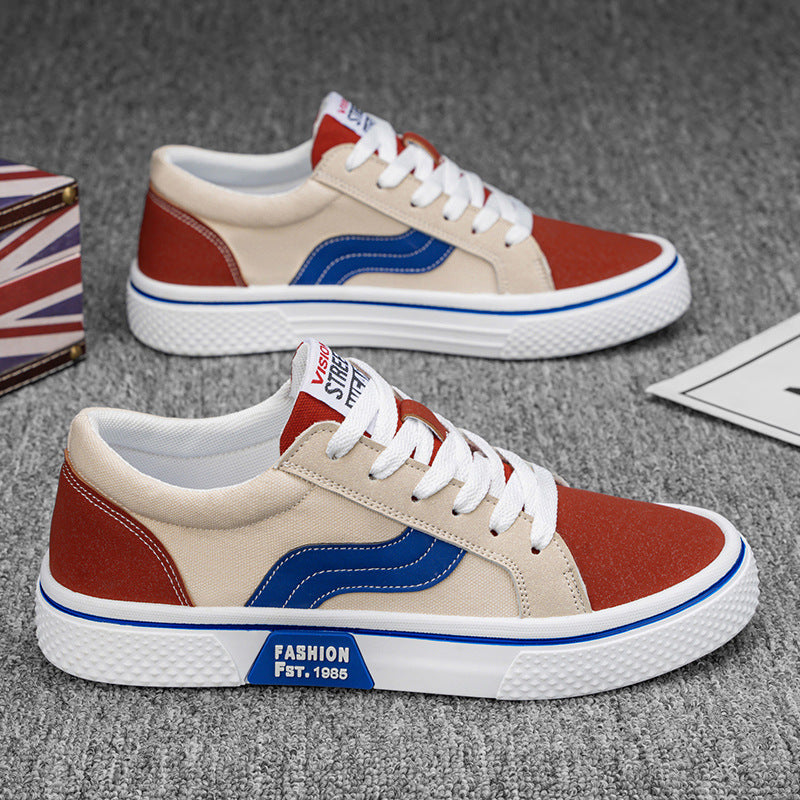 Canvas shoes 2026 spring new breathable versatile skate shoes men's soft sole casual sports trendy fashion men's shoes