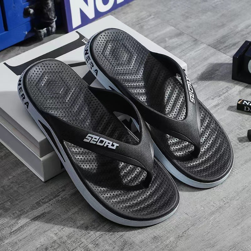 New casual flip-flops men's outwear non-slipfashioncasual flip-flops men's breathable beach sandals wholesale