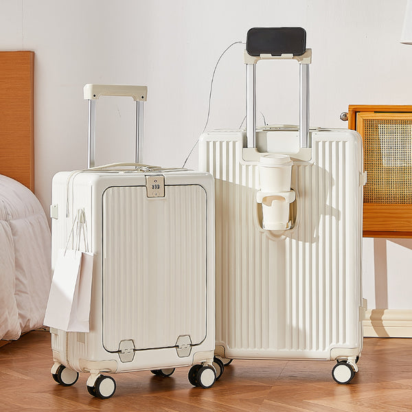 Yongsheng front-opening multi-functional suitcase 24-inch anti-drop suitcase 26-inch large-capacity silent universal wheel trolley case