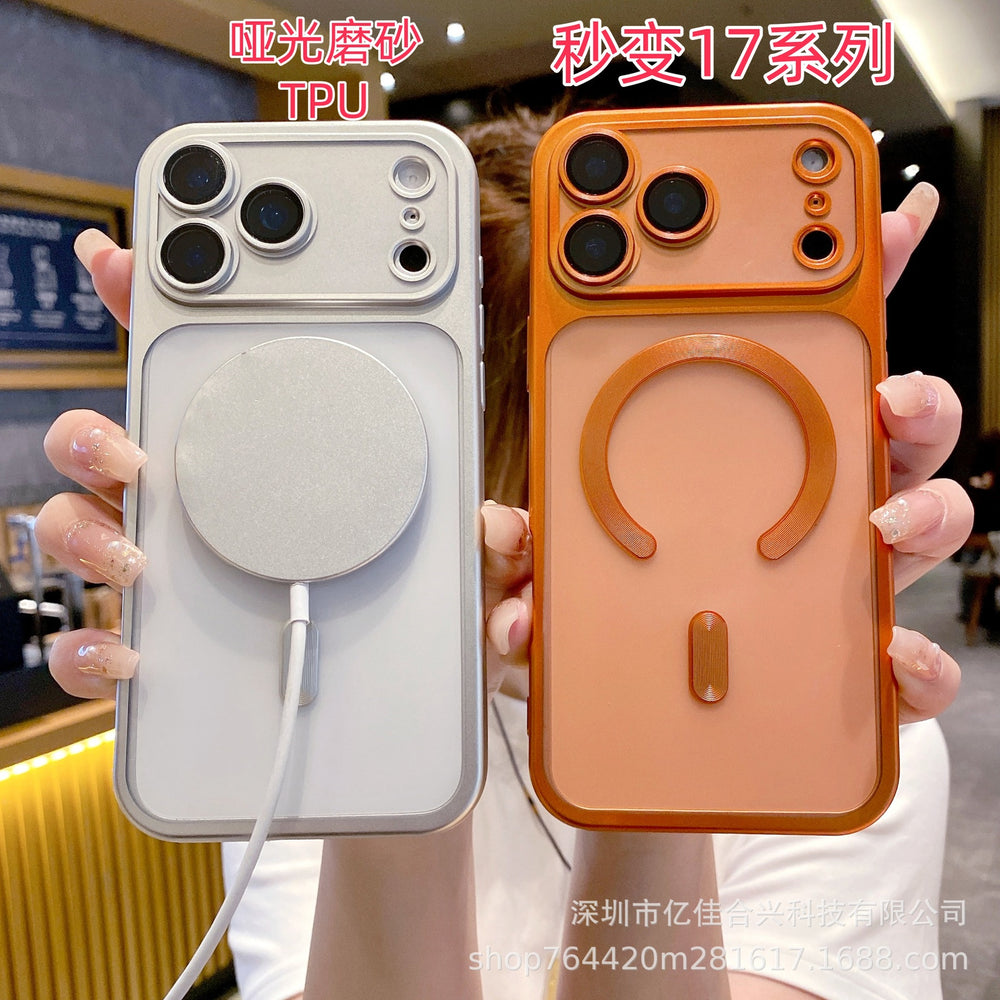 Instantly transform: 17 matte magnetic iphone 17 pro max case with full coverage lens protector - apple 16 compatible protective cover