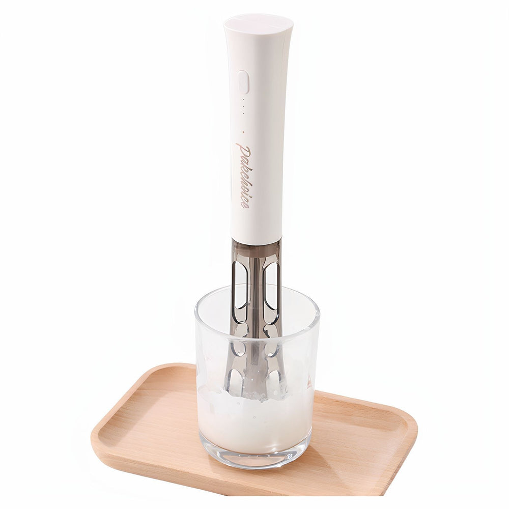 Electric milk frother, milk foamer, milk mixer, coffee stirrer, handheld whisk, coffee accessories