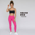 Thin shoulder strap camisole women's nude tube topintimatescomfortableplaid fitness pilates yoga bra daw138