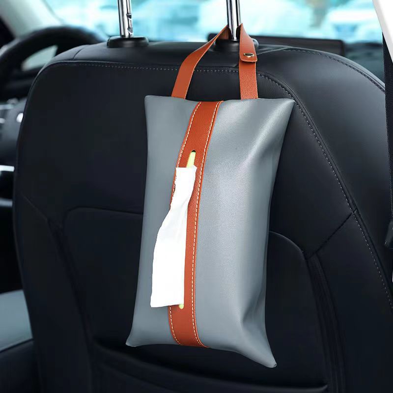 Premium high-value straps Car tissue box Home bathroom Restaurant leather pumping carton ins Universal bag