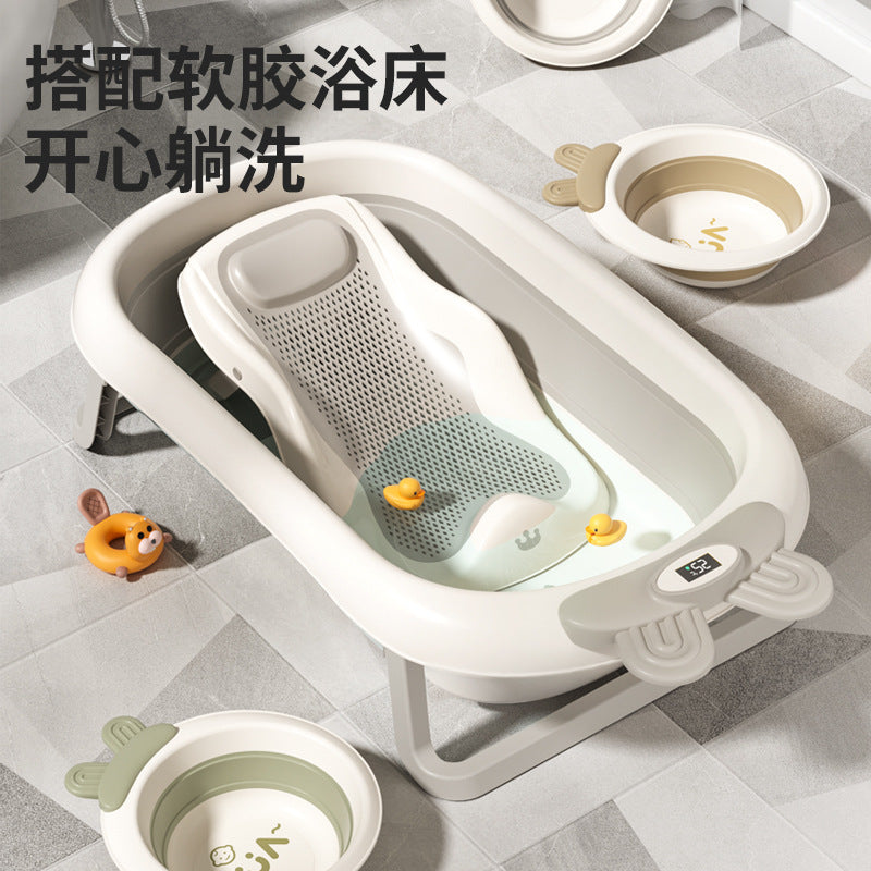 Baby foldable washbasin newborn home washbasin newborn baby kids supplies wash butt wash feet small basin