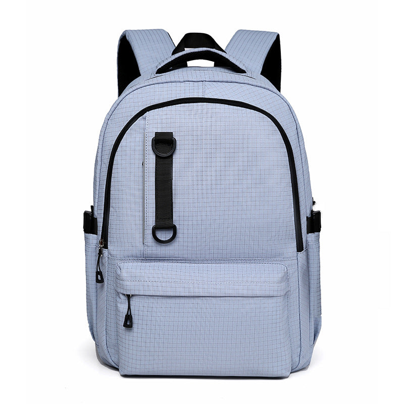Cross-border new fashion casual backpack trend large capacity junior high school student schoolbag lightweight simple travel backpack