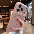 Large viewing window suitable for iphone17pro mobile phone case apple 13 high-end ai button anti-fall protective cover