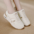 plus size women's shoes new arrival leather sneakers women's k-styleeasiest for matchflatscasual soft bottom running dad shoes