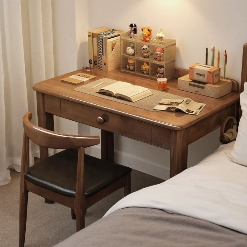 Solid wood desk home office desk 70/80/90cm writing desk bedroom student study table small apartment computer desk