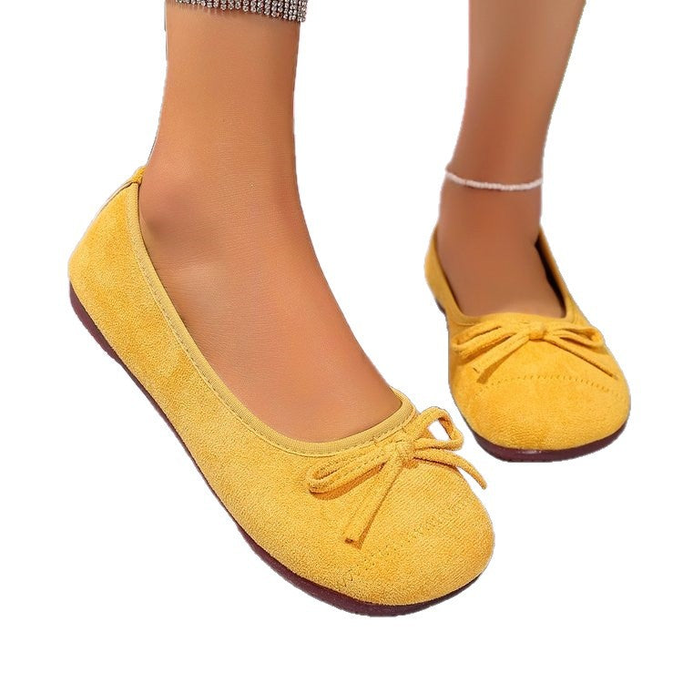 plus sizeflats women's  spring new arrivalfashionpatchworkbowsflats slip-onplaid bean shoes
