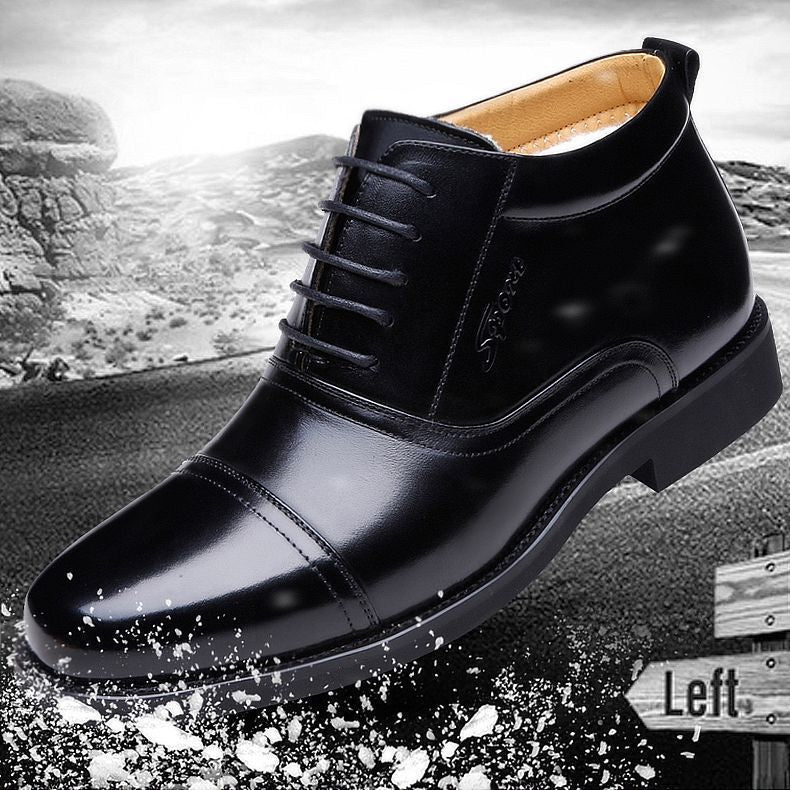 Winter new arrivals: stylish and minimalist men's high-top cotton shoes - versatile, warm, comfortable, fleece-lined, extra thick casual boots