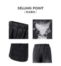 girl jeans black autum ripped letter pants elastic band pants looseloose pants kids pants