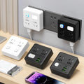 Wireless fast charging socket 86-type slim converter multifunctional power strip with usb port expansion and surge protection