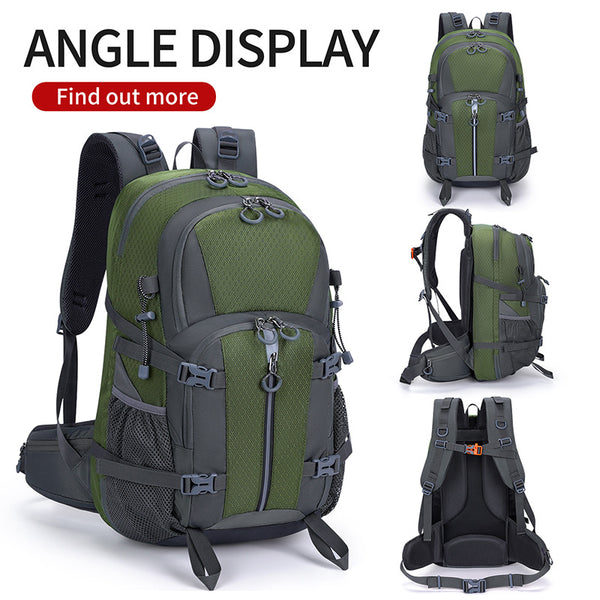 Cross-border outdoor travel vacuum backpack men's and women's large-capacity camping training mountaineering bag compressed bag travel bag