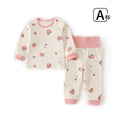 Kids' underwear set - korean style thermal underwear, high-waisted belly protection pants, new spring/autumn pajamas & loungewear