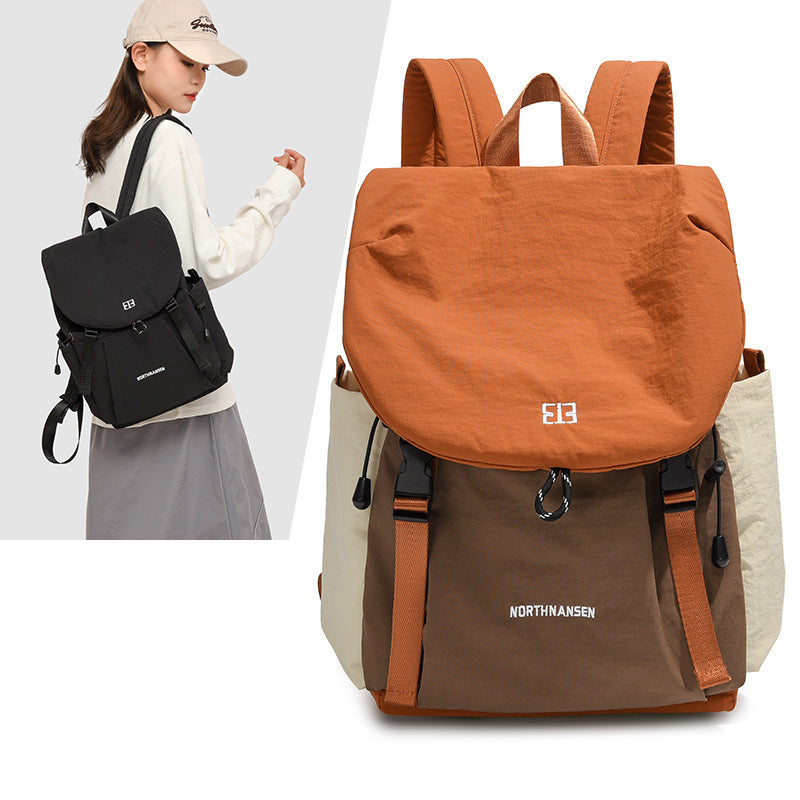 Cross-border travel backpack, new backpack, women's large-capacity fashion, lightweight, waterproof, simple commuting leisure bag when going out