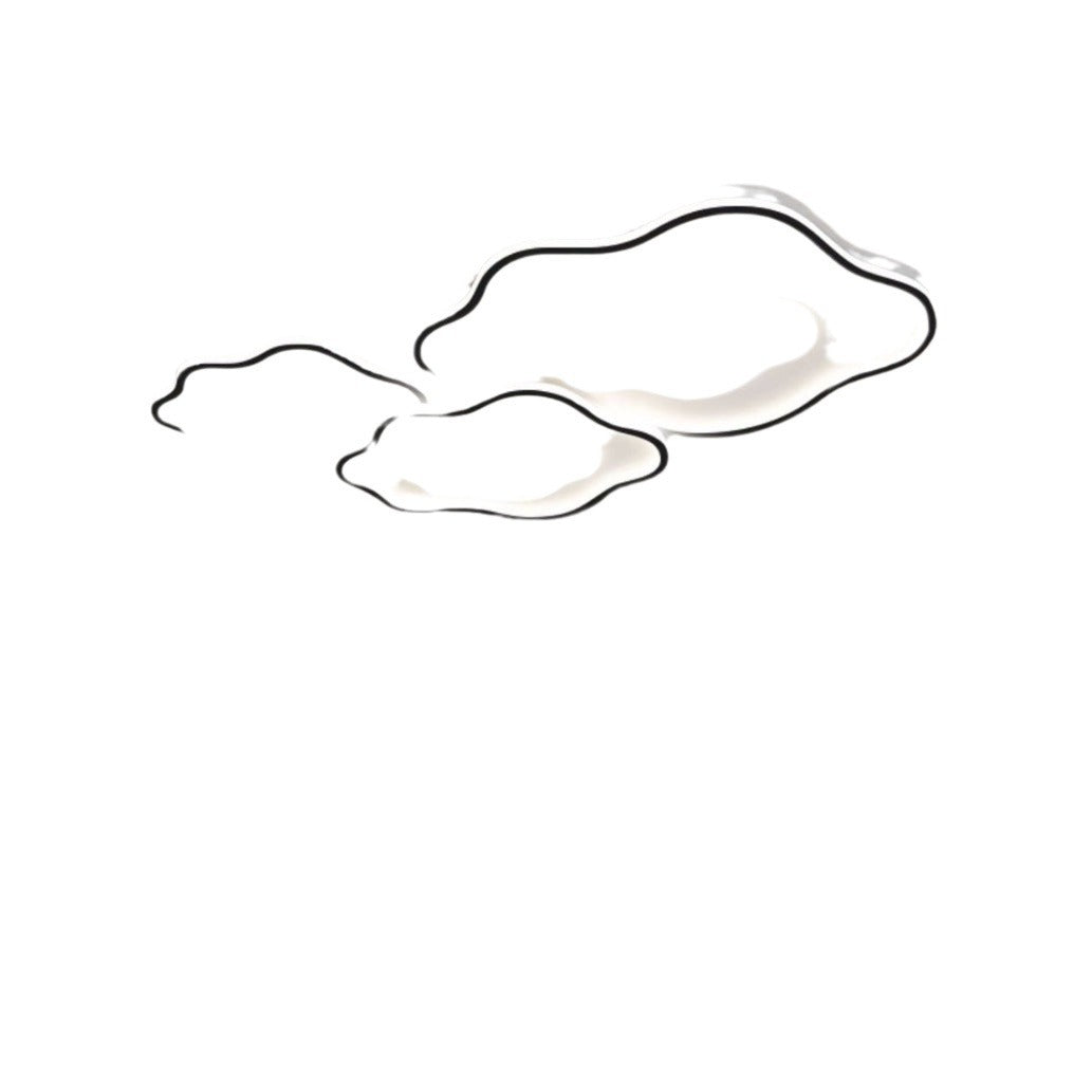 Cream wind cloud ceiling light modern simple atmosphere living room main light intelligent eye protection lighting combination whole house package