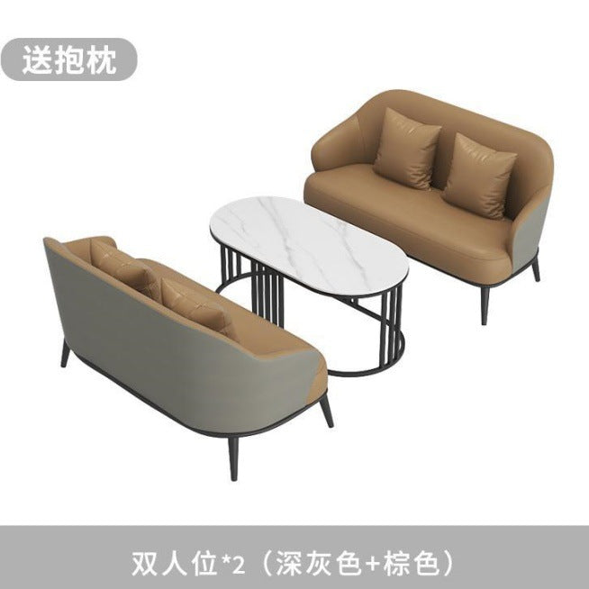 Reception table and chair combination sales office accessible luxury hotel balcony casualcasual beauty salon sofa single person negotiation meeting