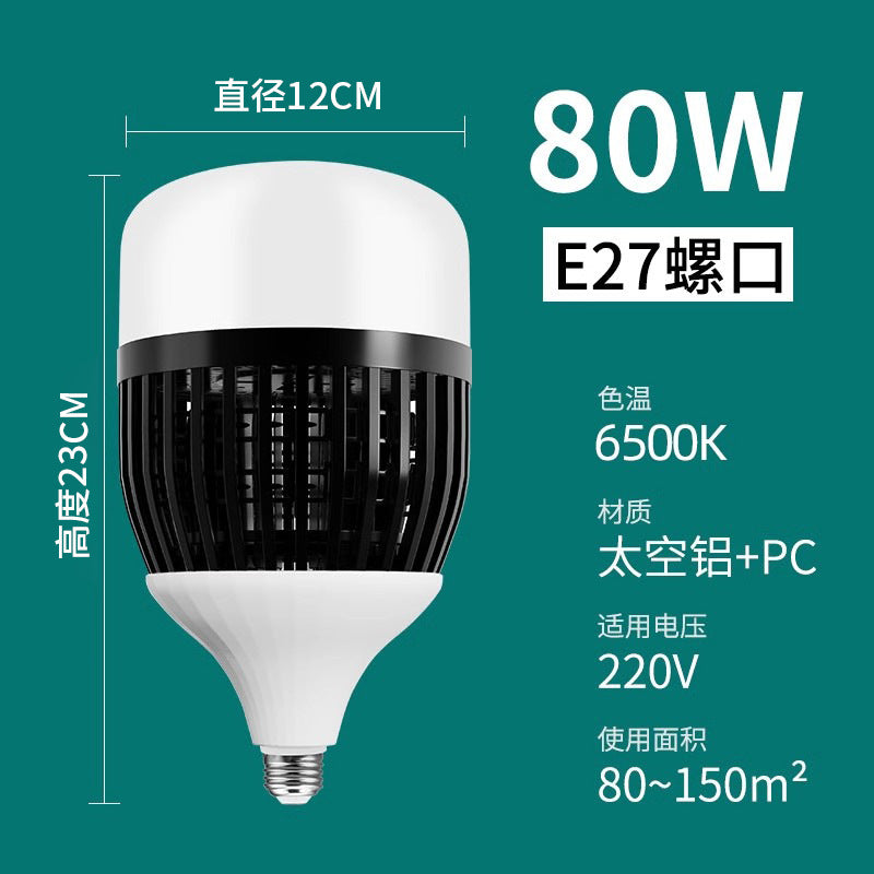 High-power led energy-saving bulb, super bright e27 screw base, 200w globe bulb for home, factory, workshop, and industrial lighting