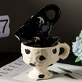 1. tall stemmed glass nordic creative personalized ceramic mug ceramic drinking cup