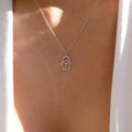 Wholesale "hand of god" crystal necklaces - european & american cross-border jewelry, minimalist evil eye, unique clavicle chains for women, accessible luxury