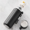 Outdoor 316 stainless steel double-walled vacuum insulated large capacity thermos - men's travel hiking tea infuser bottle