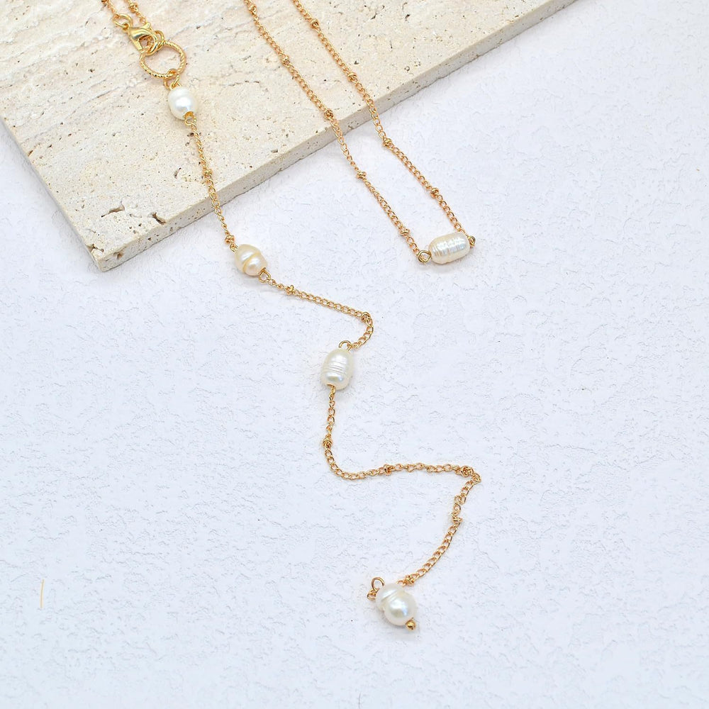 e-commerce exquisite women's pearl necklace - elegant, unique chain pendant jewelry - perfect for holidays and travel gifts