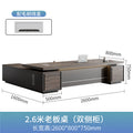 2.6m boss table (including luxury double side cabinets)