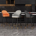 Accessible luxury bar chair front desk bar chair modern casual high stool bar chair for home comfortable sitting back chair