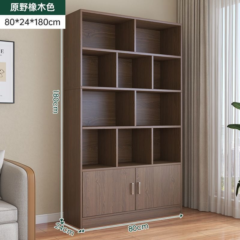 Modern minimalist floor-standing storage rack, wall-mounted certificate cabinet for living room/home use, office file cabinet, simple bookshelf